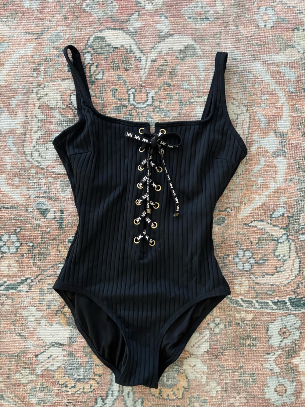🍃🦋 Micheal Kors Lace Up One Piece Swimsuit